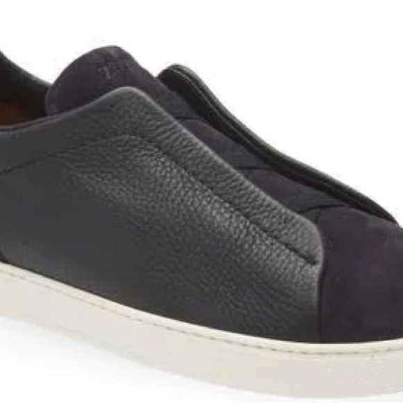 Men's Triple Stitch Deerskin Leather Sneakers - Picture 5 of 12